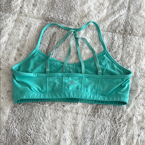 Women's Teal Sports Bra - Picture 2 of 3